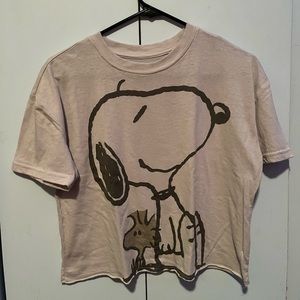 2/$15 Snoopy crop top tee